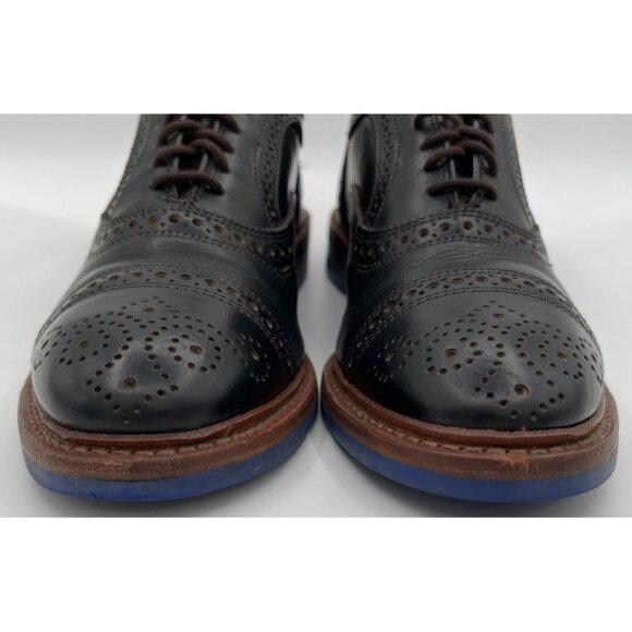 Allen Edmonds Strandmok Oxfords Dress Shoes Mens Size 9D Black Leather Cap-Toe - Picture 3 of 12